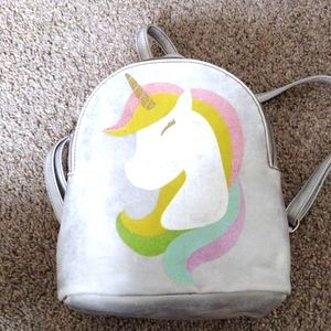 Unicorn mini backpack (Used) empty